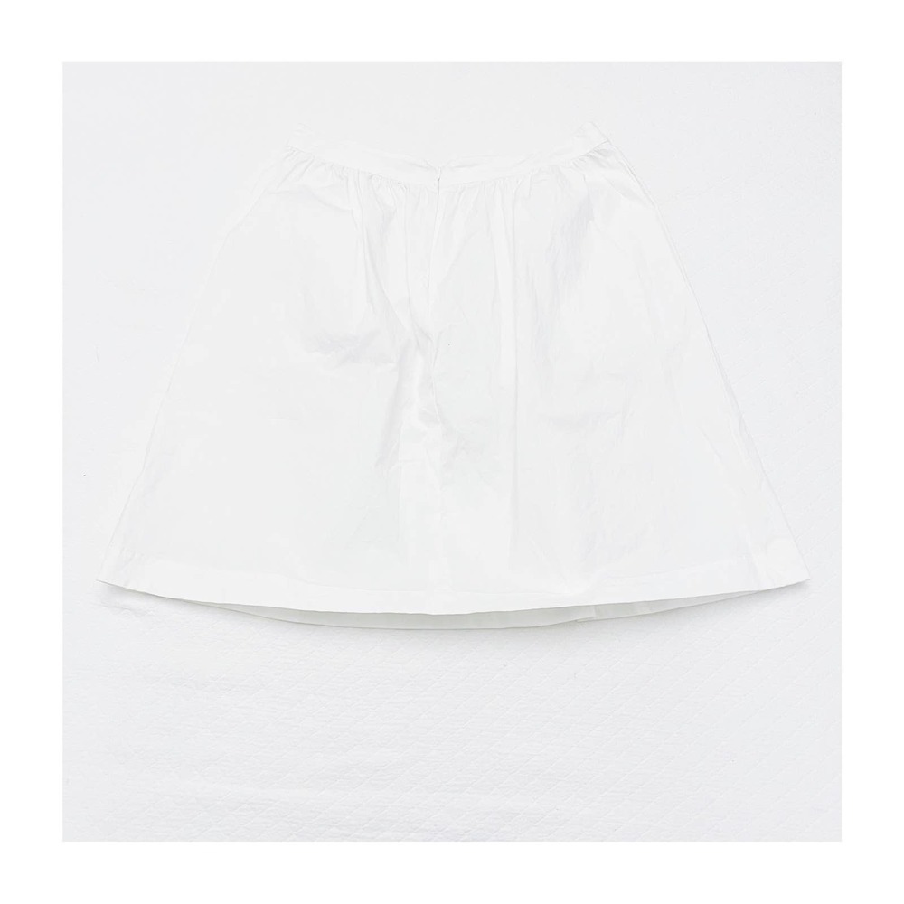 Theory Gelca Palatial White Ruched Skirt SZ4